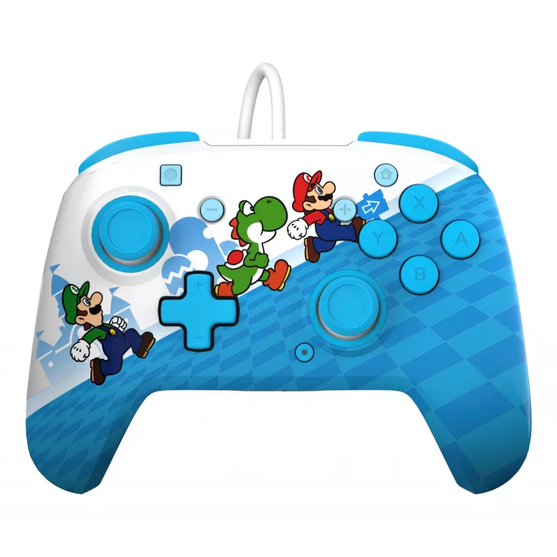 Peliohjain PDP Mario Escape REMATCH Nintendo Switchille — langallinen USB, D-pad, Home-painike, monivärinen