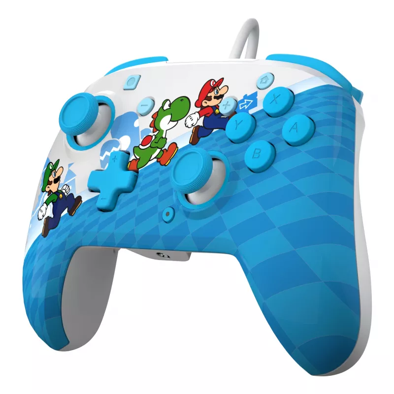 Peliohjain PDP Mario Escape REMATCH Nintendo Switchille — langallinen USB, D-pad, Home-painike, monivärinen