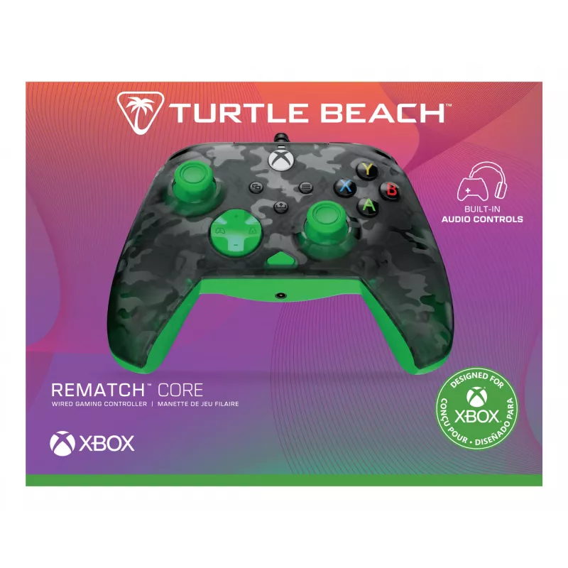 Peliohjain Turtle Beach Rematch Core musta vihreä harmaa USB langallinen
