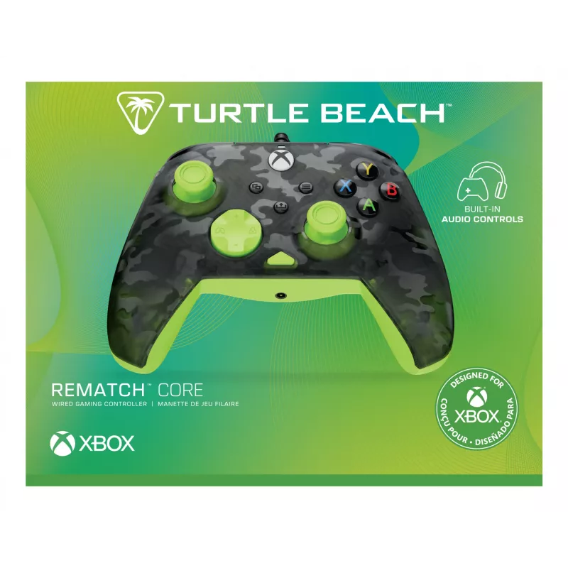 Peliohjain Turtle Beach Rematch Core musta harmaa keltainen USB langallinen