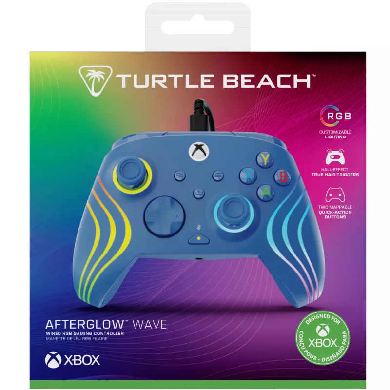 Peliohjain Turtle Beach Afterglow Wave sininen USB PC Xbox Series S X