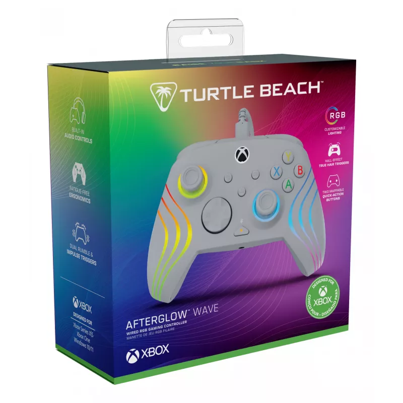 Peliohjain Turtle Beach Afterglow Wave harmaa USB PC Xbox Series