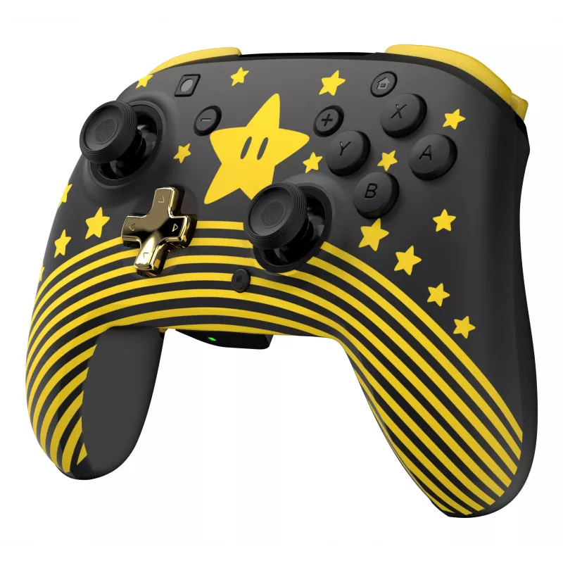 Turtle Beach Rematch TBC-8101-75 langaton ohjain Nintendo Switchille, Super Mario Star, musta/keltainen