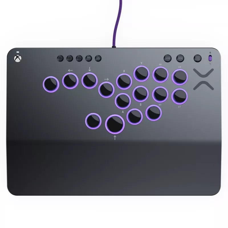 PDP Victrix Pro KO Leverless Fight Stick harmaa USB fightstick PC, Xbox Series S, Xbox Series X