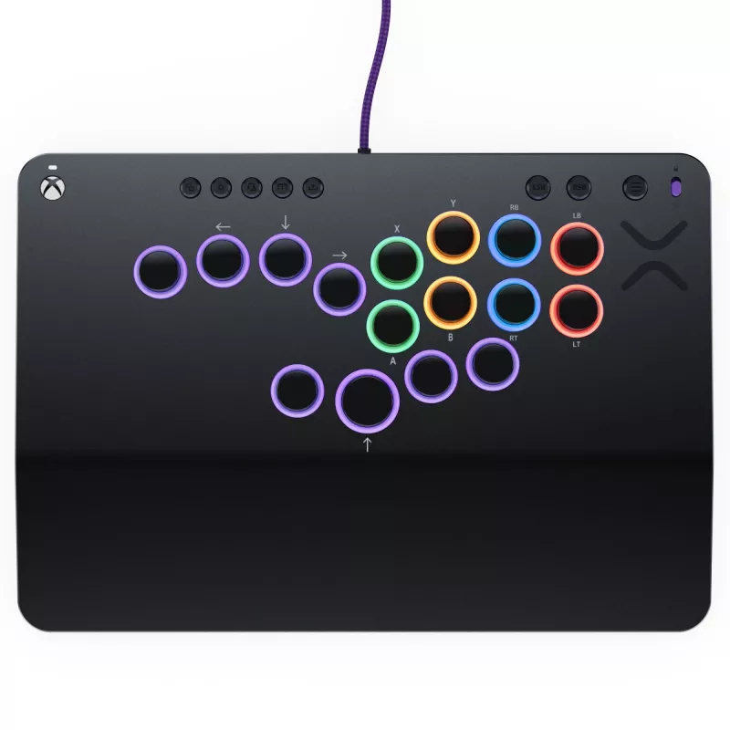 PDP Victrix Pro KO Leverless Fight Stick harmaa USB fightstick PC, Xbox Series S, Xbox Series X