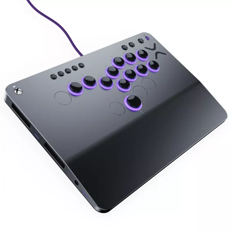 PDP Victrix Pro KO Leverless Fight Stick harmaa USB fightstick PC, Xbox Series S, Xbox Series X