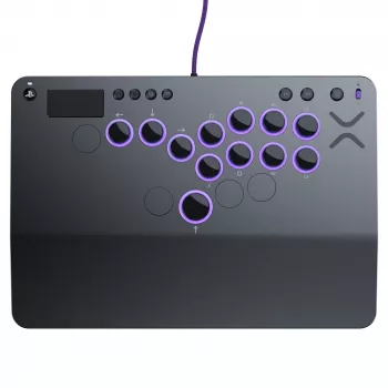 PDP Victrix Pro KO Leverless Fight Stick harmaa USB fightstick PC, PlayStation 4, PlayStation 5
