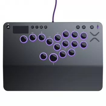 PDP Victrix Pro KO Leverless Fight Stick harmaa USB fightstick PC, PlayStation 4, PlayStation 5