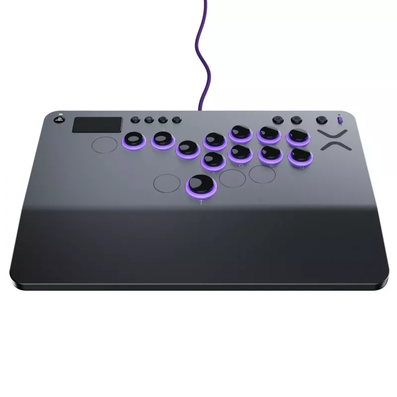 PDP Victrix Pro KO Leverless Fight Stick harmaa USB fightstick PC, PlayStation 4, PlayStation 5
