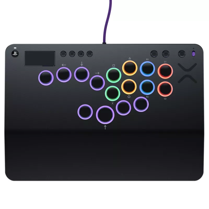 PDP Victrix Pro KO Leverless Fight Stick harmaa USB fightstick PC, PlayStation 4, PlayStation 5