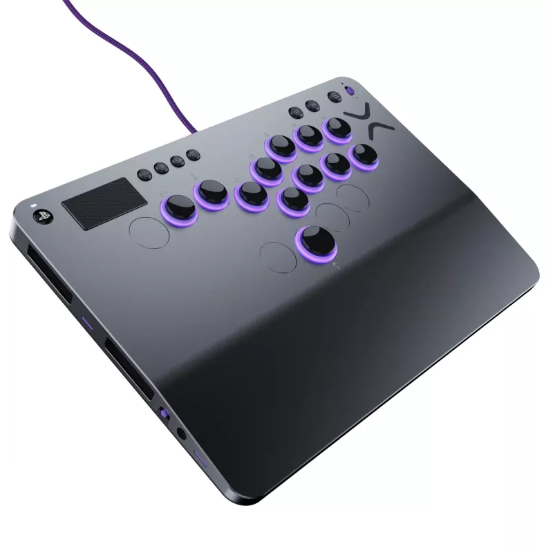 PDP Victrix Pro KO Leverless Fight Stick harmaa USB fightstick PC, PlayStation 4, PlayStation 5