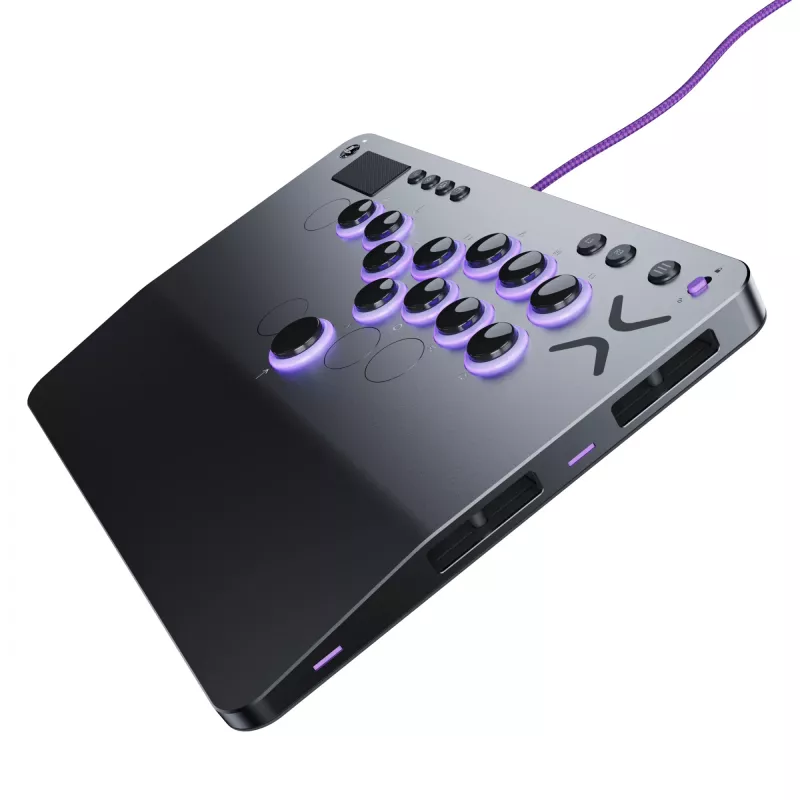 PDP Victrix Pro KO Leverless Fight Stick harmaa USB fightstick PC, PlayStation 4, PlayStation 5
