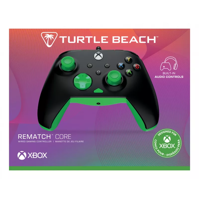Peliohjain Turtle Beach Rematch Core musta vihreä USB langallinen PC Xbox