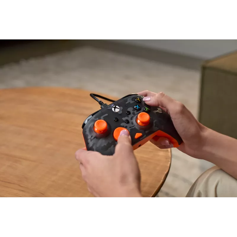 Peliohjain Turtle Beach Rematch Core musta harmaa oranssi USB langallinen