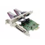 Conceptronic PCI Express -kortti 1 portti rinnakkaisväylä & 2 porttia sarjaväylä