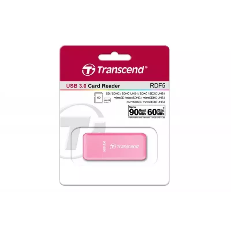 Kortinlukija Transcend RDF5 pinkki