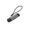 Conceptronic BIAN05G 2-in-1 USB 3.0 Dual Plug -kortinlukija, SD/MicroSD 3.0, UHS-I
