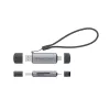 Conceptronic BIAN05G 2-in-1 USB 3.0 Dual Plug -kortinlukija, SD/MicroSD 3.0, UHS-I
