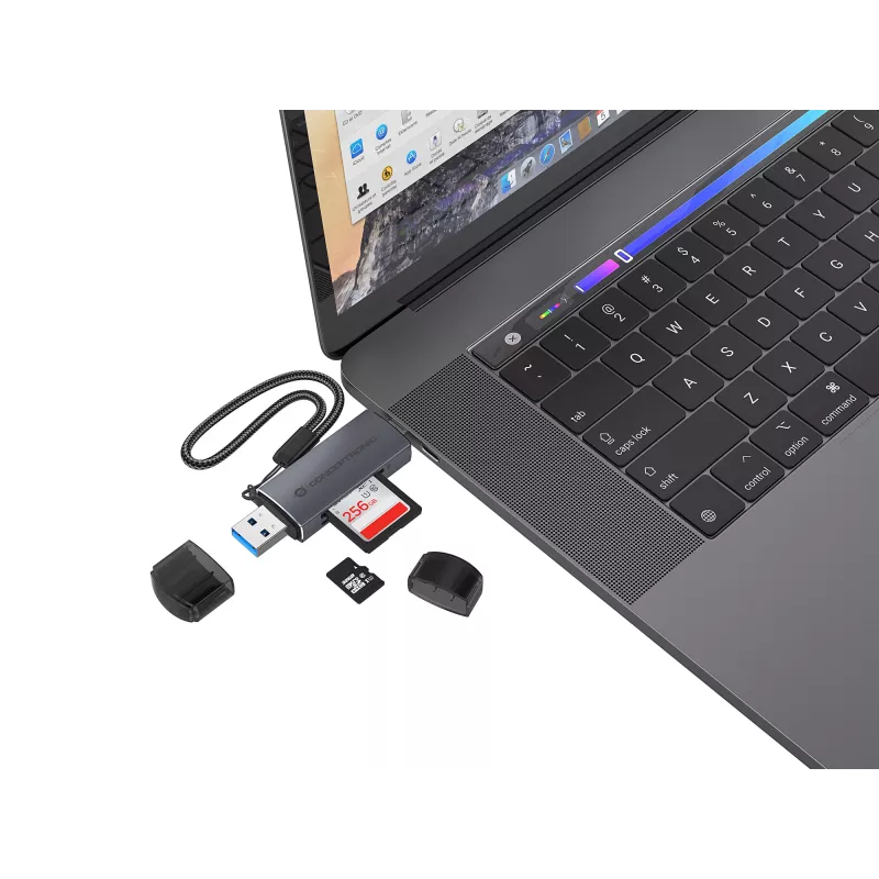 Conceptronic BIAN05G 2-in-1 USB 3.0 Dual Plug -kortinlukija, SD/MicroSD 3.0, UHS-I