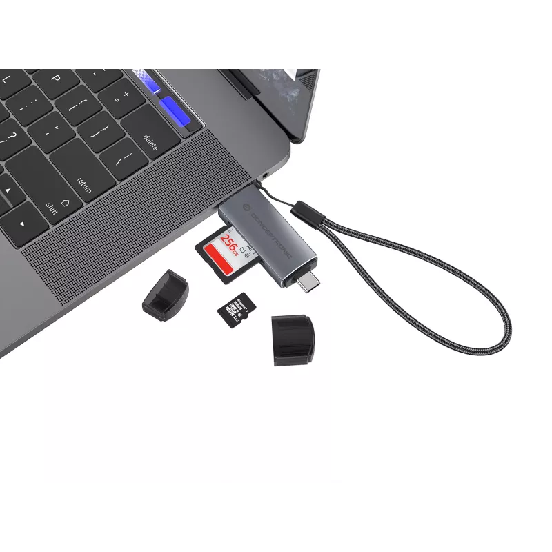Conceptronic BIAN05G 2-in-1 USB 3.0 Dual Plug -kortinlukija, SD/MicroSD 3.0, UHS-I