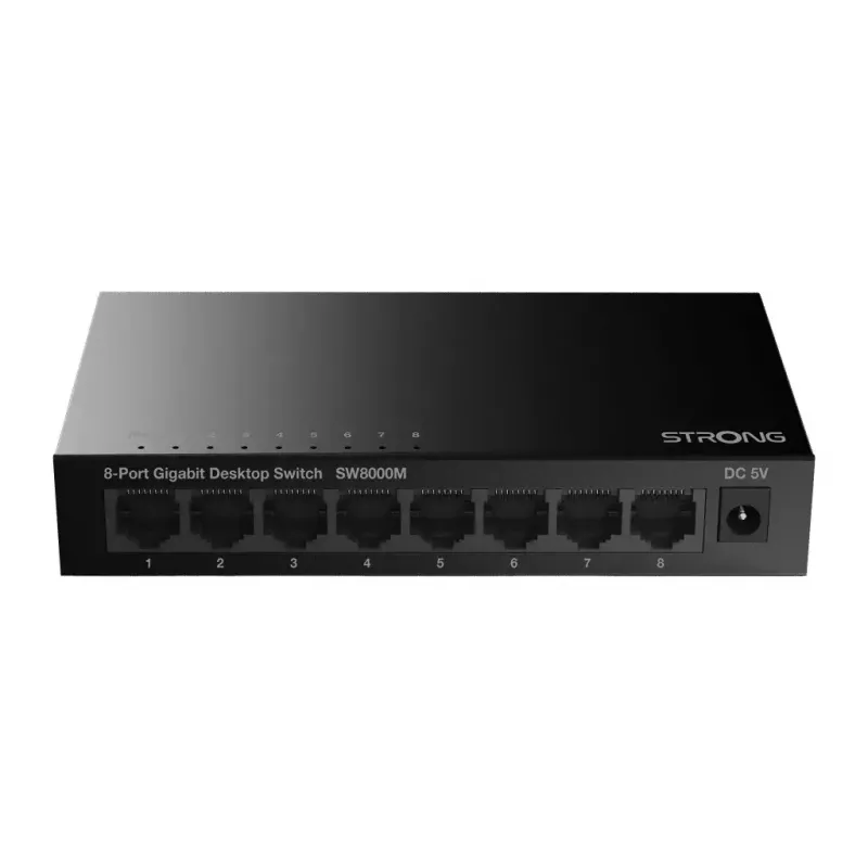 Strong SW8000M verkkokytkin Gigabit Ethernet 8 porttia 16 Gbit/s