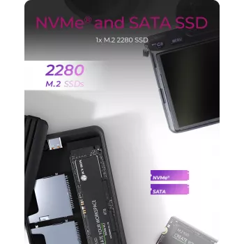 ICY BOX IB-CR602M-C31 SSD-kotelo musta M.2