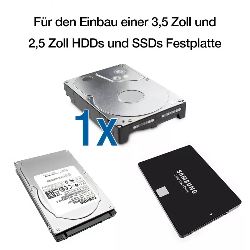 HDD-kotelo Fantec DB-ALU31 musta 3,5 tuumaa