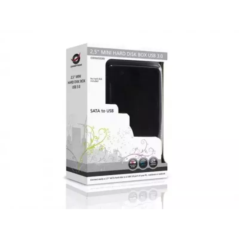 Kiintolevykotelo Conceptronic CHD2MUSB3B Mini USB 3.0