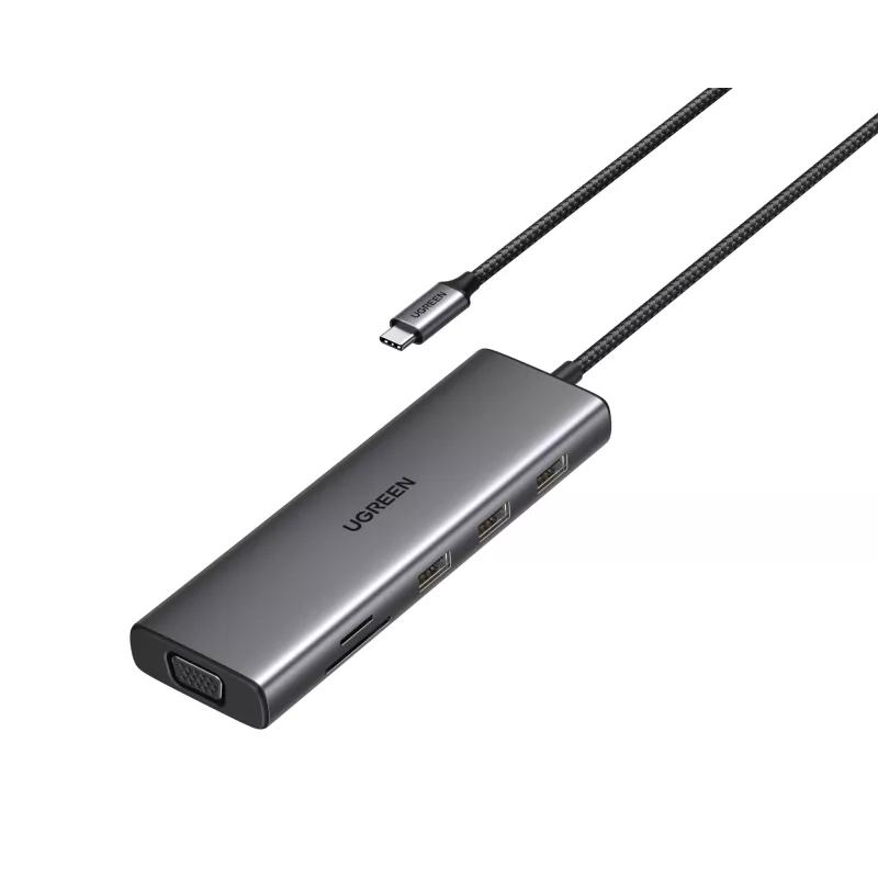 Ugreen Revodok 10-in-1 USB-C-keskitin UGREEN 15601 10 porttia 4K HDMI