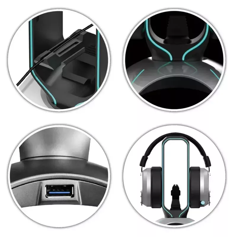 Kuuloketeline LC-Power LC-HUB-HEAD-BUNGEE