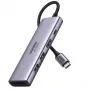 Ugreen 6-in-1 USB-C-keskitin USB Type-C hopea