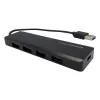 USB-keskitin LC-Power LC-HUB-U3-4-V2 USB 3.2 Gen 1 Type-A Type-C 5 Mbit/s musta