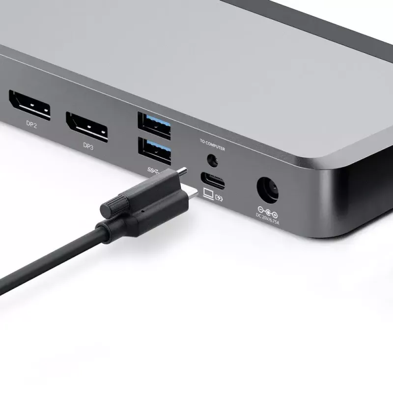 ALOGIC DX3 Triple 4K Display -yleistelakointiasema 100W Power Delivery