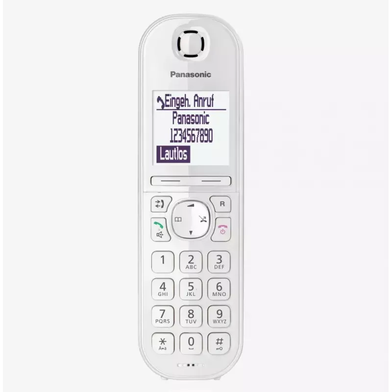 Panasonic KX-TGQ200GW DECT-langaton digitaalipuhelin, valkoinen
