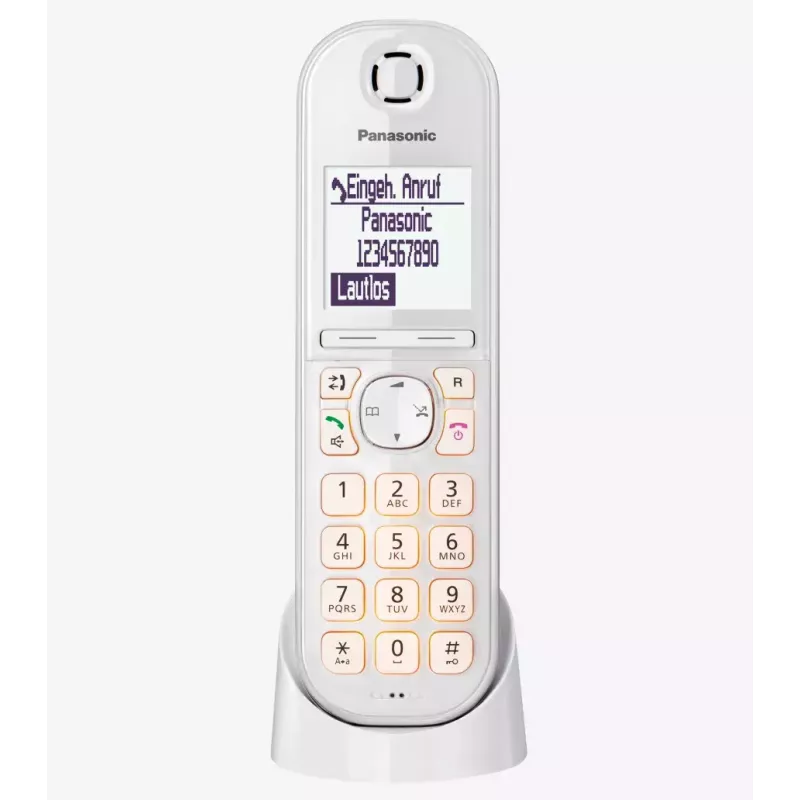 Panasonic KX-TGQ200GW DECT-langaton digitaalipuhelin, valkoinen