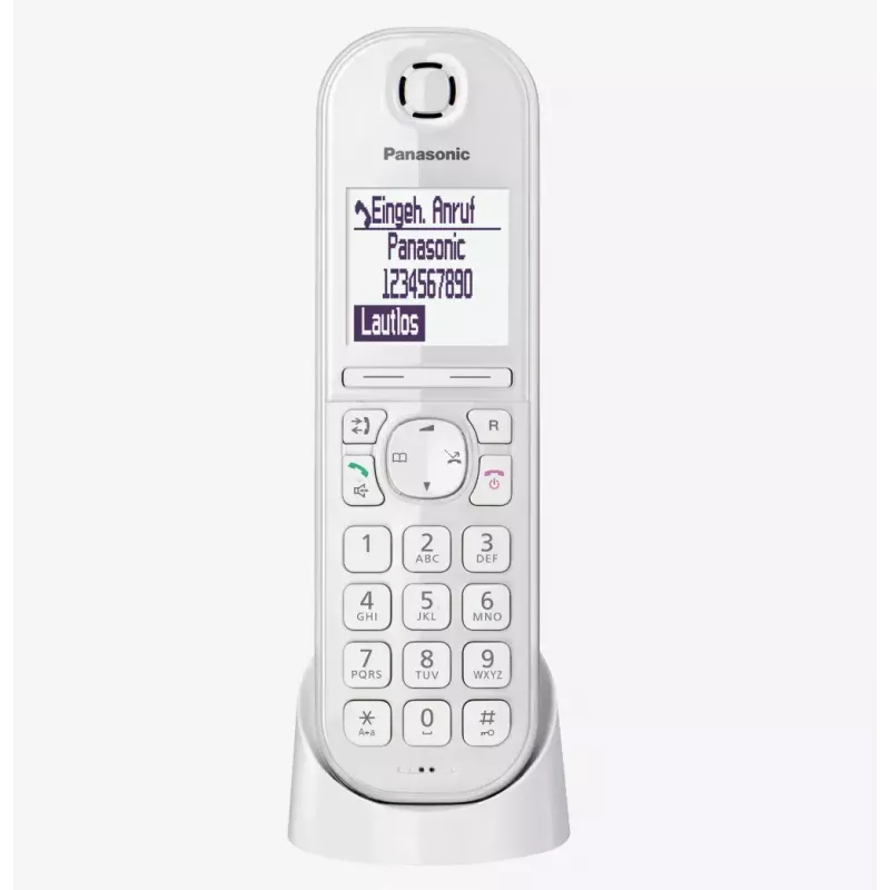 Panasonic KX-TGQ200GW DECT-langaton digitaalipuhelin, valkoinen