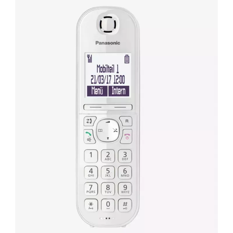 Panasonic KX-TGQ200GW DECT-langaton digitaalipuhelin, valkoinen