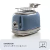 Ariete Vintage 155/05 2-viipaleen leivänpaahdin, 810 W, sininen