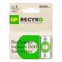 GP Batteries ReCyko GPRCK300C136C2 ladattava paristo C (Baby), NiMH 3000 mAh 1,2 V, 2 kpl