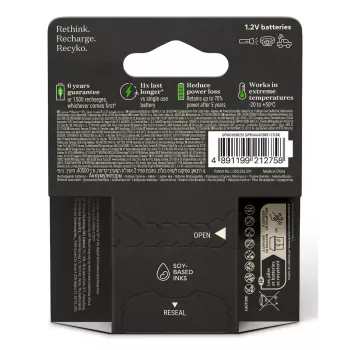 Uudelleenladattava paristo GP Batterien ReCyko Pro GPRCP80AAA174C4 AAA NiMH 14g