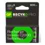 Uudelleenladattava paristo GP Batterien ReCyko Pro GPRCP80AAA174C4 AAA NiMH 14g