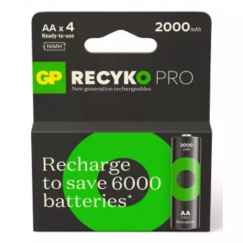 Uudelleenladattava paristo GP Batterien ReCyko Pro GPRCP200AA167C4 AA NiMH 30g