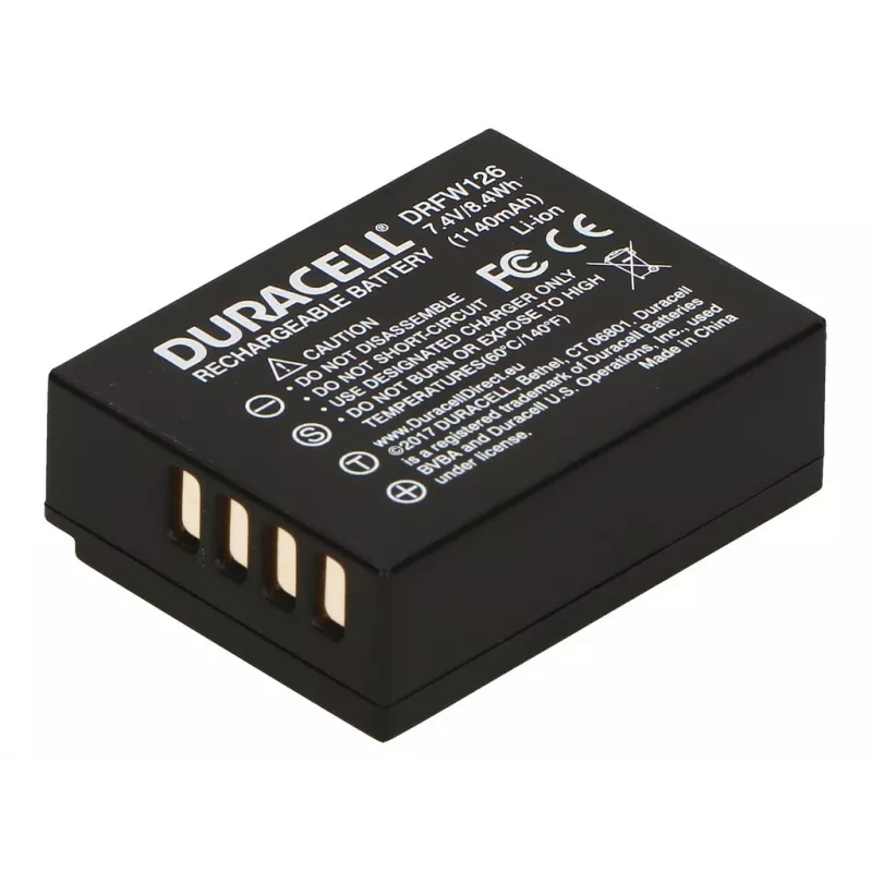 Kamera-akku Duracell DRFW126 korvaa Fujifilm NP-W126