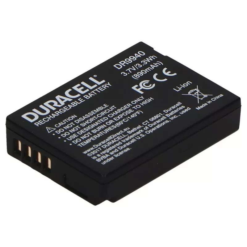 Duracell kamera-akku – korvaa Panasonic DMW-BCG10 -akun