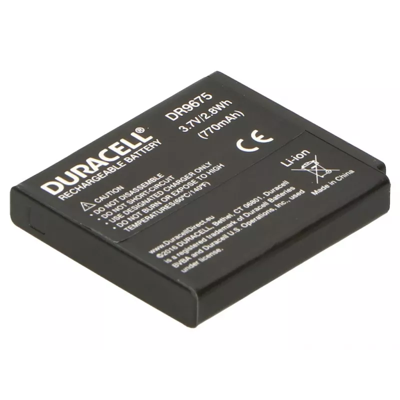 Duracell kamera-akku – korvaa Pentax D-LI68 akun