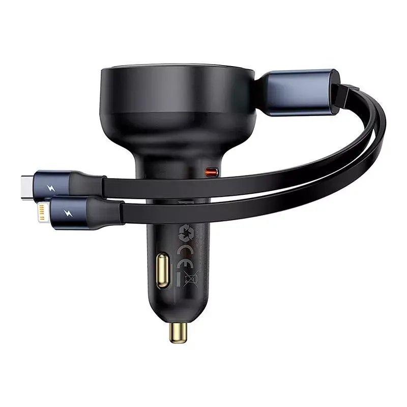 Baseus Enjoyment Pro 60W autolaturi USB-kaapeli