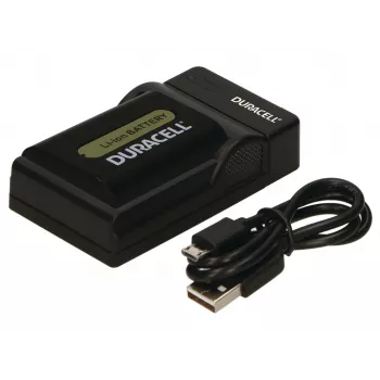 Duracell-digitaalikameran akkulaturi, USB, sisäakkulaturi, Sony NP-FP50, 70, 90, 51, 71, 91, musta, 5 V, 5 V