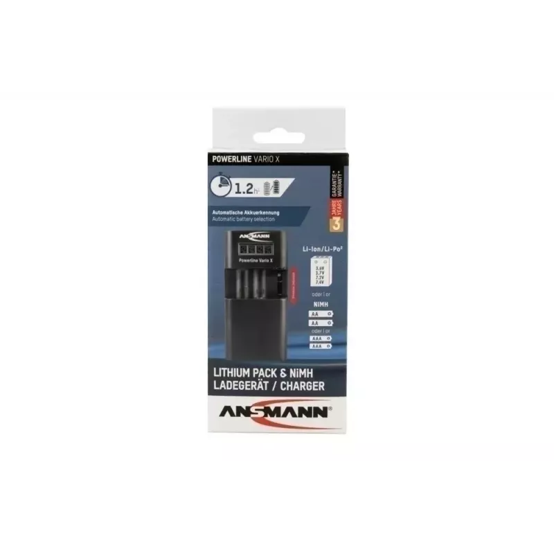 Akkulaturi Ansmann Powerline Vario X USB