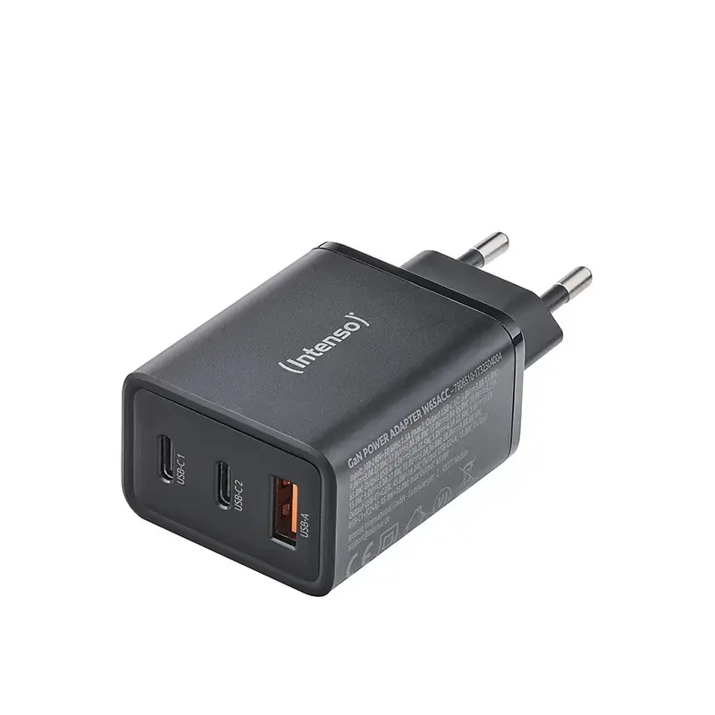 Virtalähde Intenso W65ACC USB-A- ja USB-C-liitännät musta