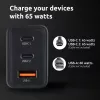 Virtalähde Intenso W65ACC USB-A- ja USB-C-liitännät musta